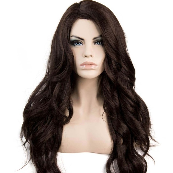 Her Wig Closet Accessories - 28" Dark Brown #4 Layered Wavy Wig | Miranda